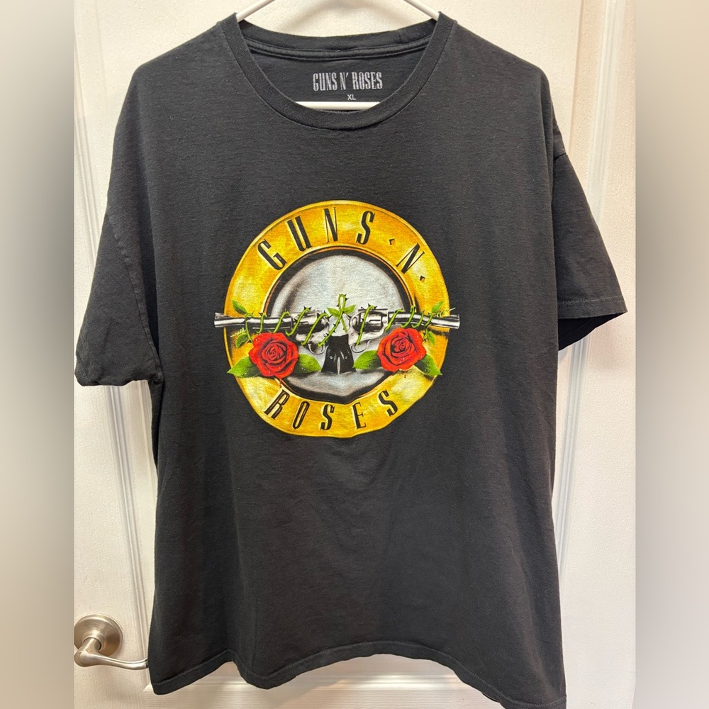 Guns N' Roses Men’s Black Logo Graphic T-Shirt Size XL